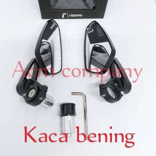 Foto Produk Spion jalu end bar oval rizoma tipe Pentagon kaca biru Aerox Pcx dll - Htm kaca bening dari ACM COMPANY