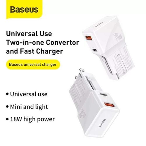 Foto Produk Baseus Universal Conversion Plug PPS Charger C+U 18W Original dari PojokITcom Pusat IT Comp