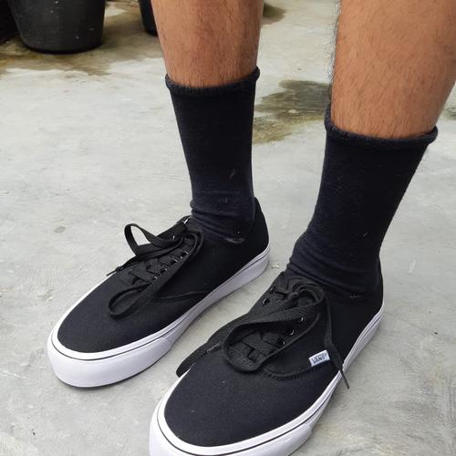 vans authentic black dope