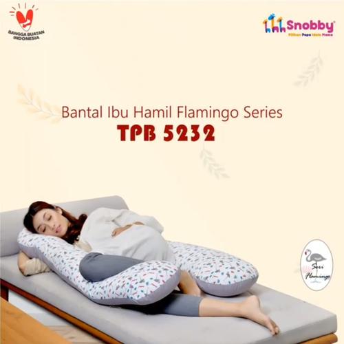 Foto Produk Snobby Bantal Ibu Hamil Menyusui Print Abu Flamingo Series - TPB 5232 dari VIE-BABY