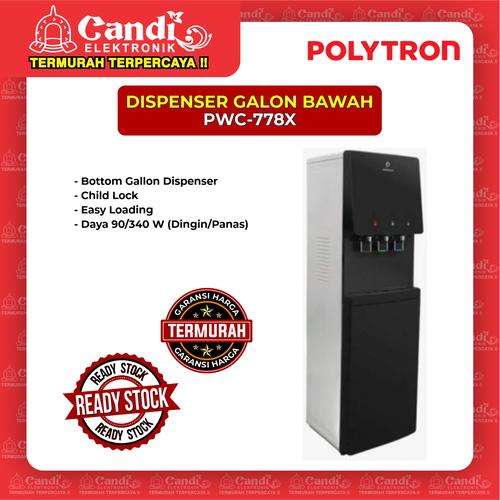 Foto Produk DISPENSER GALON BAWAH POLYTRON PWC-778X dari Candi Elektronik Solo