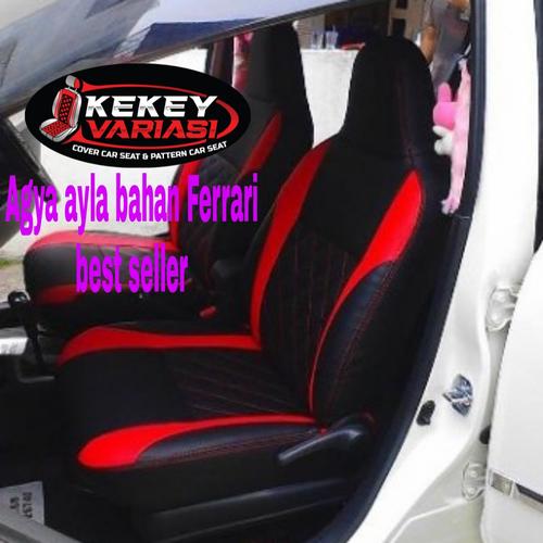 Foto Produk sarung jok mobil bahan ferari Agya ayla Brio Yaris Karimun Soluna dll dari kekey variasi