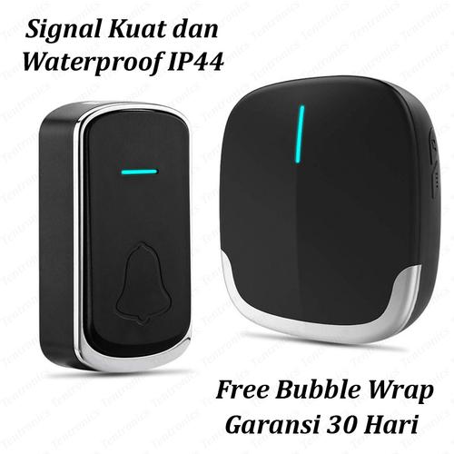 Foto Produk Bel Rumah Wireless Door Bell Waterproof Pintu 1 Receiver - 1 RECEIVER dari Tentronics