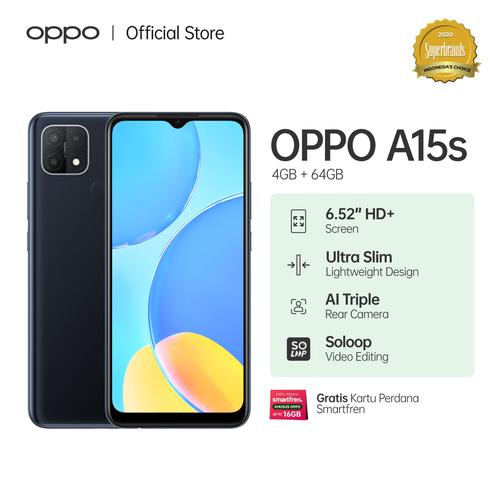 Foto Produk OPPO A15S Smartphone 4GB/64GB (Garansi Resmi) - Hitam dari OPPO OFFICIAL STORE