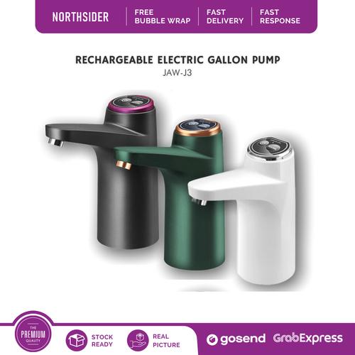 Foto Produk POMPA GALON ELEKTRIK RECHARGEABLE JAW-J3 | ELECTRIC WATER DISPENSER - Hitam dari Northsider coffee shop