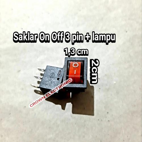 Jual Saklar on off 3 pin lampu indikator - Kota Bandung - crown ...