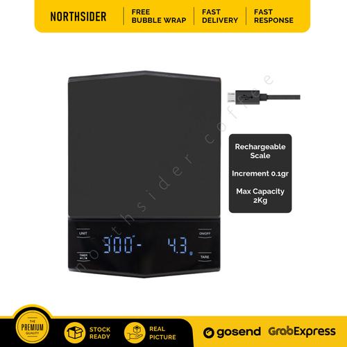 Foto Produk TIMBANGAN KOPI DIGITAL TIMER RECHARGEABLE - COFFEE SCALE VK1803132 dari Northsider coffee shop