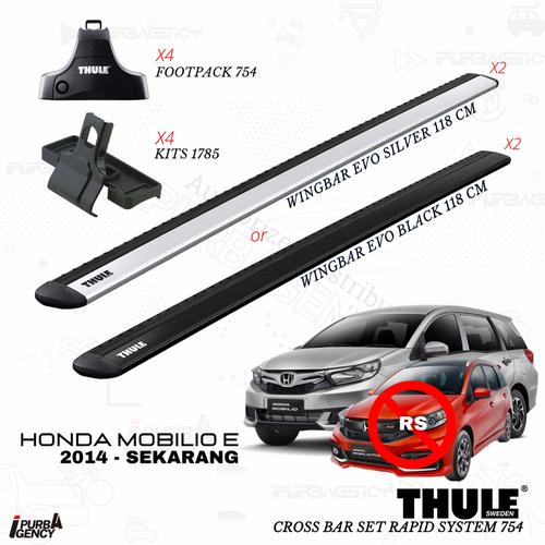 Jual Thule Cross bar set Mobilio Rapid System 754 Jepit body