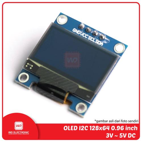 Gambar OLED 128x64 LCD I2C SPI 0.96 INCH WHITE BLUE YELLOW BLUE BACKLIGHT - I2C Blue dari EasyWare Electronics Kota Bandung Tokopedia