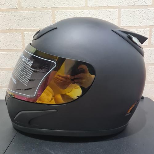 Foto Produk Helm JPN fullface hitam doff polos dari Ideal Flora