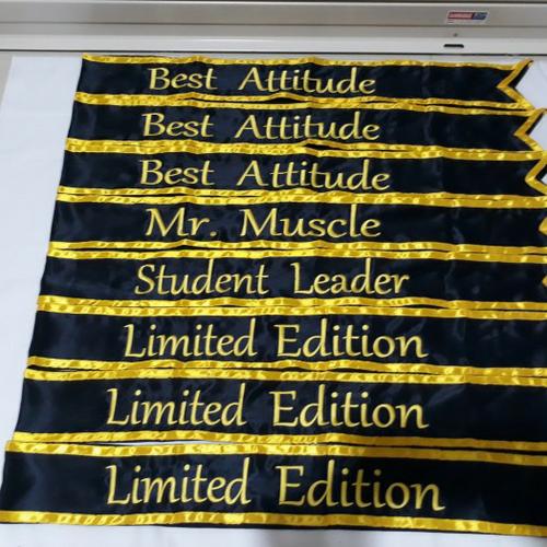 Foto Produk Selempang slempang wisuda pernikahan penghargaan dll - Hitam Gold dari Kikiaulia29