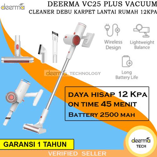 Promo Deerma VC25 Plus Vacuum Vacum Cleaner Wireless Vakum Debu Derma