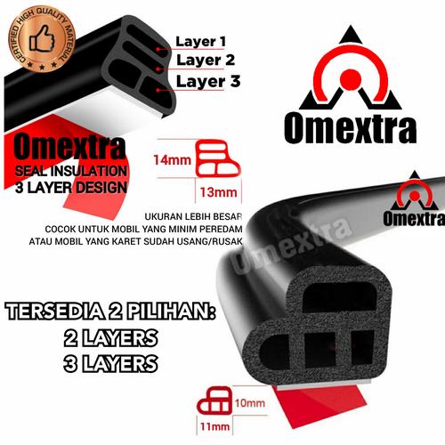 Foto Produk Car Door Insulation Omextra Segel Karet Peredam Suara Pintu Mobil Debu dari OMEXTRA