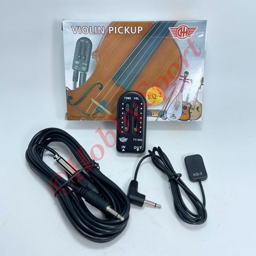 Jual Pickup Biola DH KQ2 Viola Violin Sepul Pick Up Microphone Spull