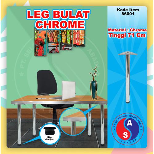 Gambar Table Leg Bulat Crome Kaki Meja Office Kantor Silinder Kilap71cm/86001 dari WINSTON-OK OFFICIAL STORE Jakarta Barat Tokopedia