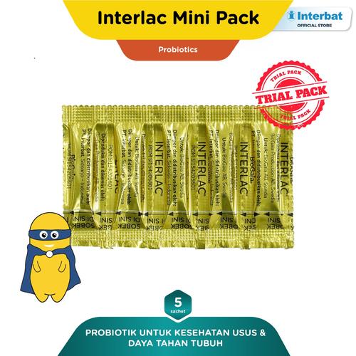 Gambar Interlac Probiotik Mini Pack - 5 Sachet dari Interbat Consumer Health Kota Tangerang Selatan Tokopedia