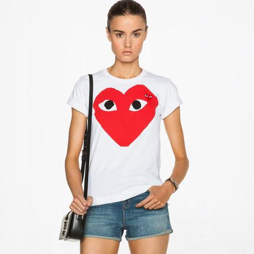Comme Des Garcon Play RED PRINT HEART 