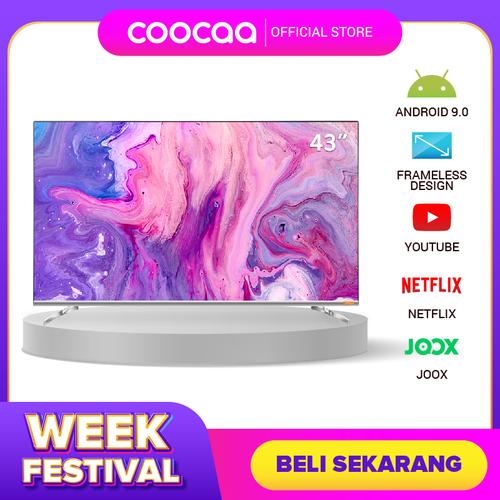 Foto Produk COOCAA 43 inch Android 9.0 Smart LED TV- FHD- Built in Netflix (43S6G) dari Coocaa Official Store