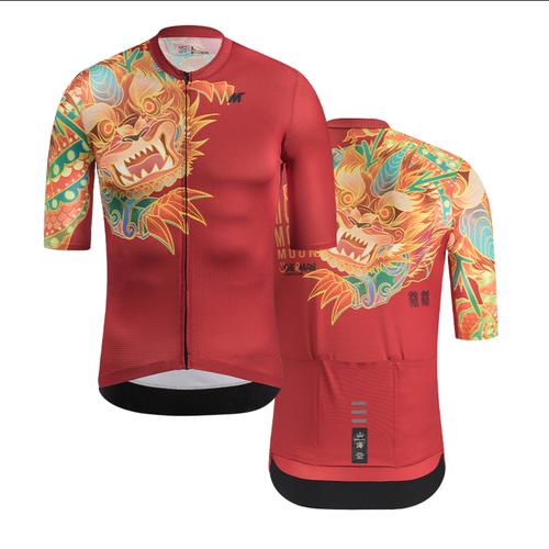 Gambar Jersey Men Mysenlan Guardian Lion MCQSS012A Classic Red Short Sleeve dari FittoBike Kota Surabaya Tokopedia