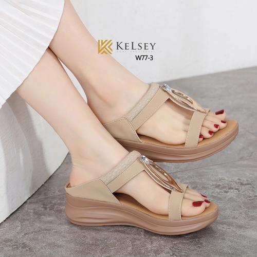 Jual Sandal Wedges Wanita Kelsey W77-3 