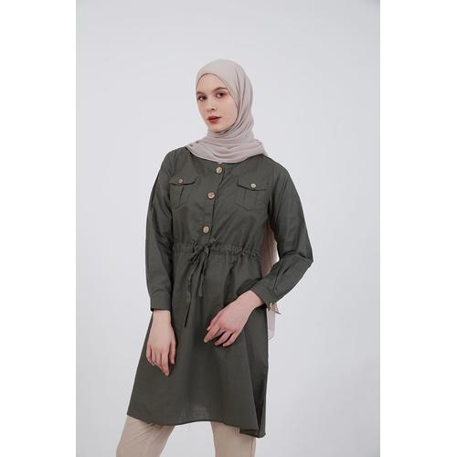 Gambar Hijabenka - Sephia Finna Drawstring Tunic dari Hijabenka Kota Tangerang Selatan Tokopedia