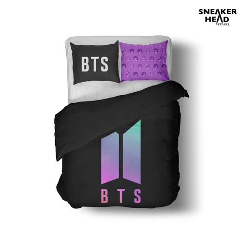 Custom selimut bedcover duvet dan sarung bantal tidur BTS 150x220cm di  Tokopedia - Main Image