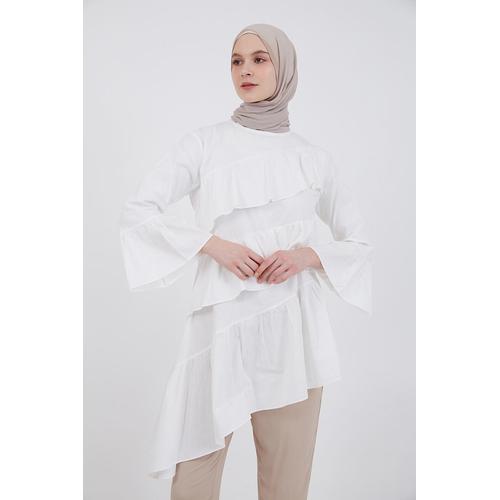 Gambar Hijabenka - Sephia Kafna Flare Tunic dari Hijabenka Kota Tangerang Selatan Tokopedia