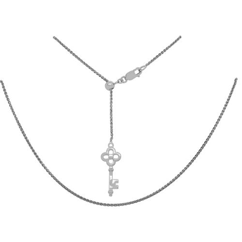 AORA 18K White Gold Chain with adjuster 