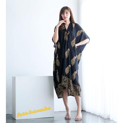 Foto Produk KAFTAN batik dress. Terusan Caftan batik cap paris - PEACOCK Merak - Motif B dari Batik Universal