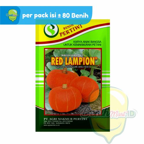 Gambar Benih Waluh Hibrida F1 RED LAMPION 80 Biji dari benihmart.id Kota Surabaya Tokopedia