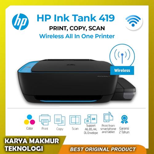 Jual HP 419 Ink Tank Wireless All In 