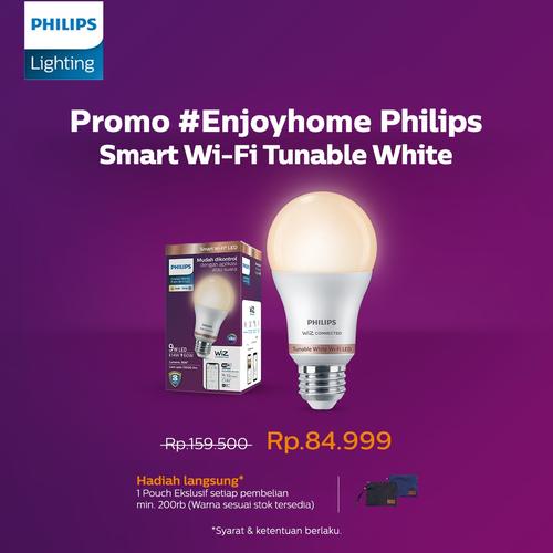 Foto Produk Philips Smart Wi Fi LED 9W - Tunable White (Putih) dari Philips Lighting ID