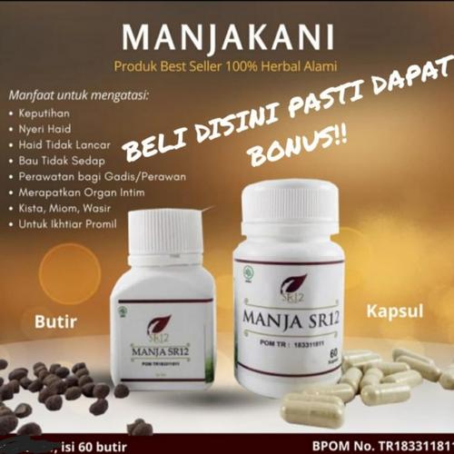Foto Produk DAHSYAT!! MANJA SR12/ MANJAKANI ASLI ACEH/BPOM /KEPUTIHAN / NYERI HAID dari spareparthp original