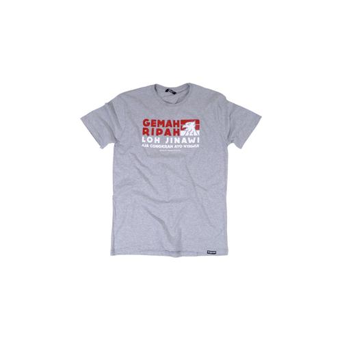 Foto Produk Kaos Dagadu Aseli Official - KLPD Bigsize GEMAHRIPAHBS - Abu-abu, XXL dari Dagadu Official Shop