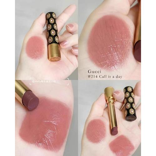 Jual Gucci Rouge De Beaute Brillant Glow\u0026Care Lipstick in 214 Call It A Day  - Kota Medan - Lamour Beaute | Tokopedia