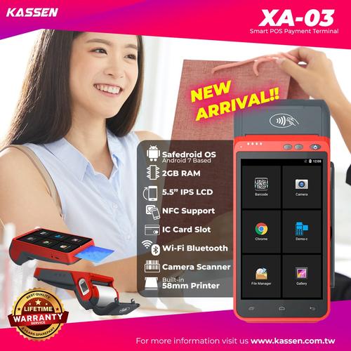 Gambar ANDROID POS KASIR POSNDROID XA-02 Thermal Printer (Bluetooth+NFC+Scan) dari Barcode Zone Jakarta Barat Tokopedia