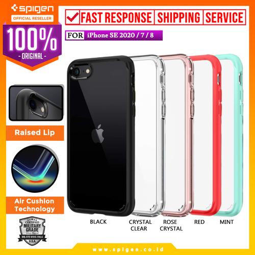 Foto Produk Case iPhone SE 2020 / 8 / 7 Spigen Ultra Hybrid 2 Anti Crack Casing - Crystal Clear dari Spigen Official