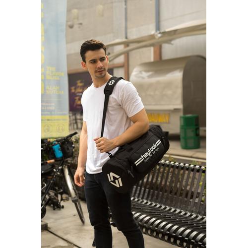 Gambar TAS OLAHRAGA TAS GYM TAS FITNESS PRIA DUFFLE BAG AERO HEYLOOK - Black White dari Heylook Official Kota Tangerang Tokopedia
