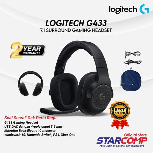 Jual Logitech G 433 7.1 Surround Gaming 