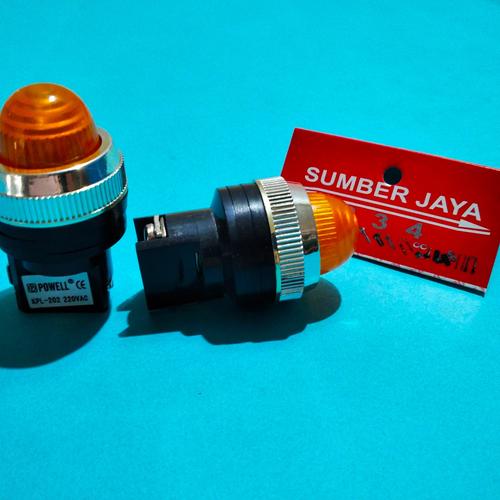 Jual Lampu indikator kuning 220 V / indicator light singnal / p - Kota ...