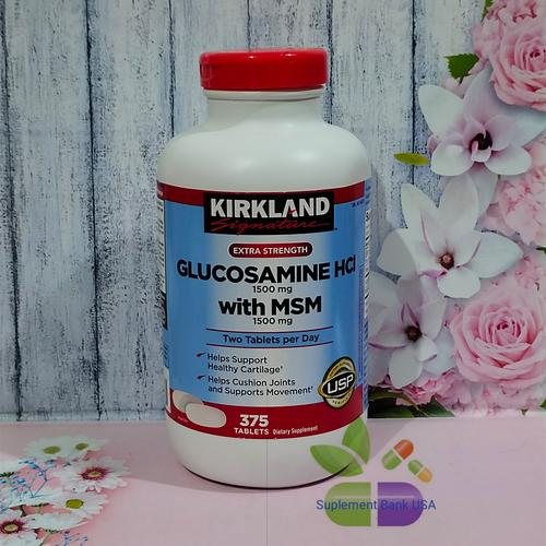Jual Kirkland Glucosamine HCI 1500 mg with MSM 1500 mg isi 375 Tablets