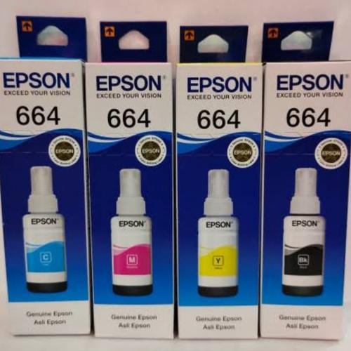 Jual TINTA EPSON 664 ORIGINAL 1SET L100/L110/L120/L200/L220/L300/L310/L350/  - Jakarta Selatan - TEMBULUN SALAK JAYA | Tokopedia