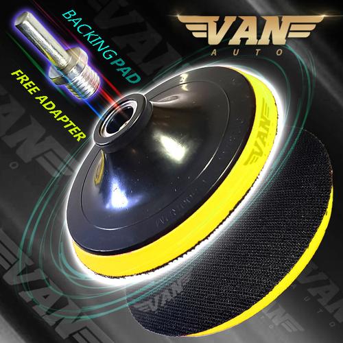 Foto Produk Back Pad Adapter M14 / M10 Mesin Poles Motor / Mobil 3 /4 / 5 / 6 / 7 - Pad 3" +M10 dari VANAUTO