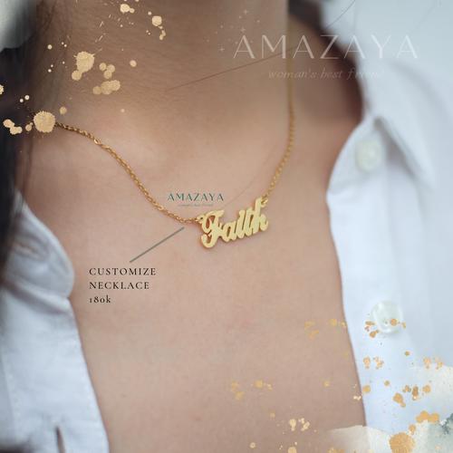 Jual Amazaya- Customize Name Necklace 