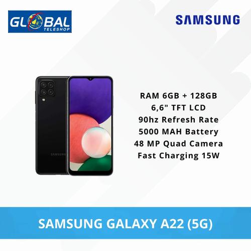 Jual Samsung A22 5G Ram 6/128 Grey - Smartphone New