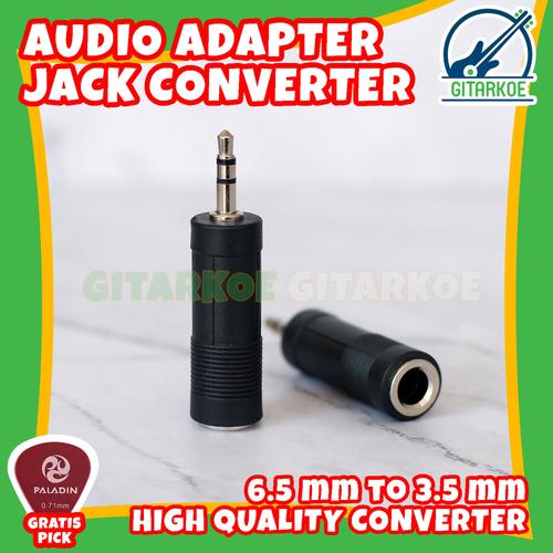 Gambar Audio Converter Jack 6.5mm to 3.5mm Adapter Jack Speaker High Quality dari Gitarkoe undefined Tokopedia