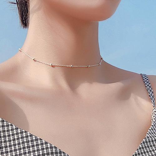 Kalung Choker Titanium Stainless Steel 