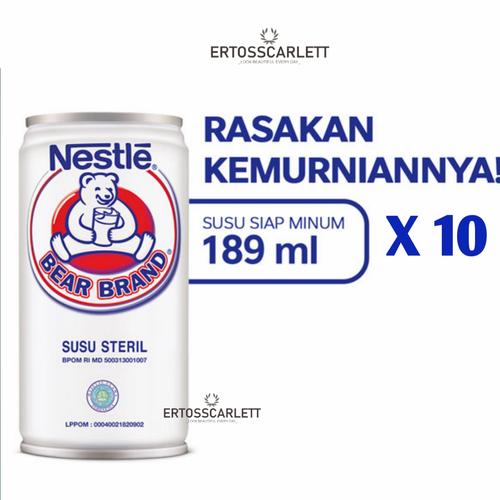 Foto Produk (TERBATAS ) Bear Brand Susu Beruang Bear Brand UHT 189ml x 10 pcs - gold dari iosi