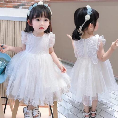 Import White Butterfly Dress 