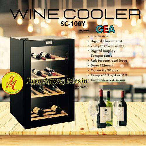 Jual GEA WINE COOLER SC100Y /SHOWCASE WINE/ Kulkas Wine Kota